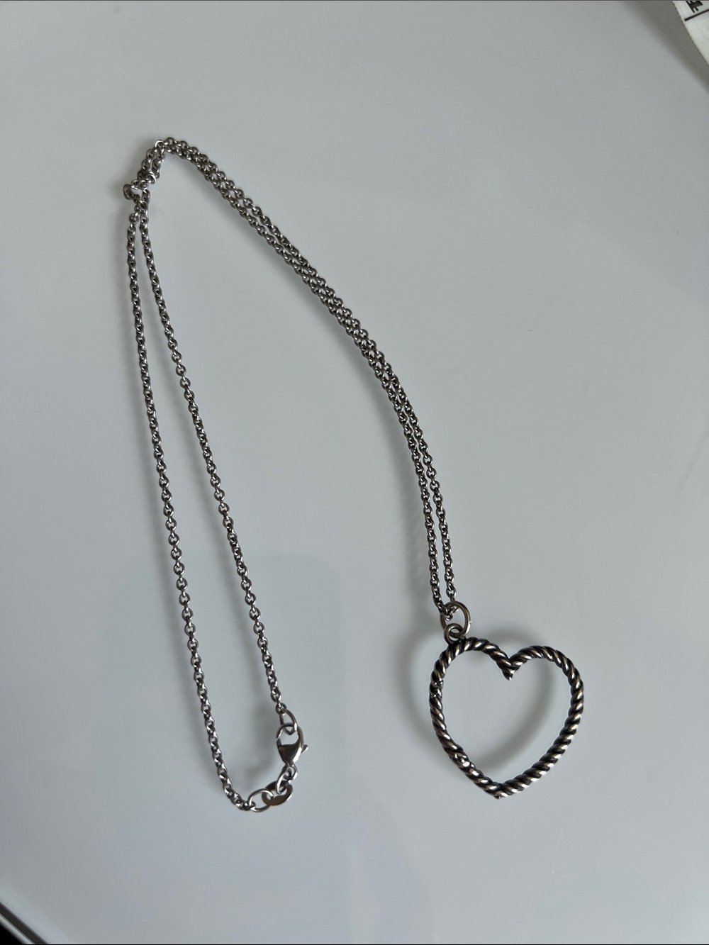 James Avery Twisted Heart Charm Necklace - Women